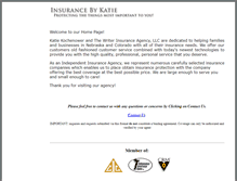 Tablet Screenshot of insurance-by-katie.com